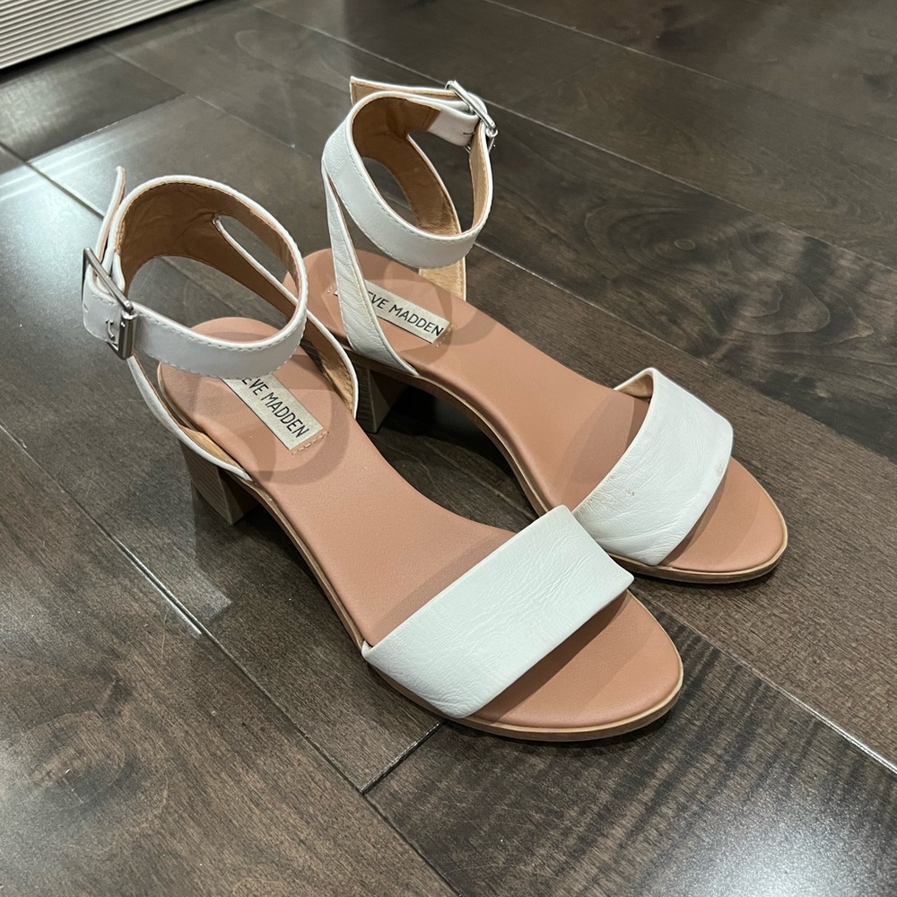 steve madden ankle strap sandal block heels